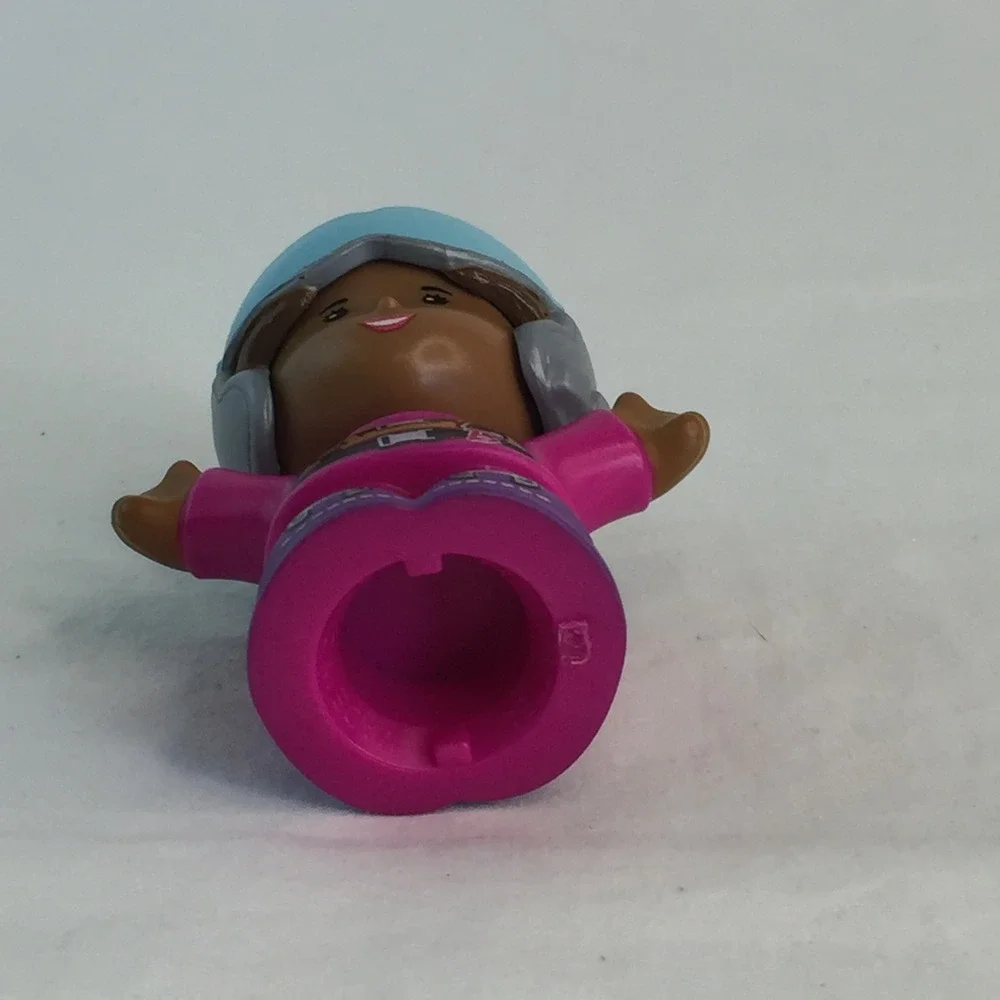Fisher-Price Little People Barbie Helicopter Toy Purple Pink Pilot Figure‎ 2022